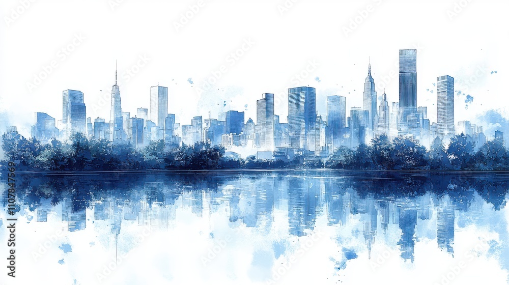 Obraz premium city background architectural vector featuring contemporary drawing