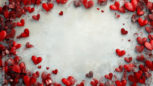 Frame with hearts for Valentine's day	