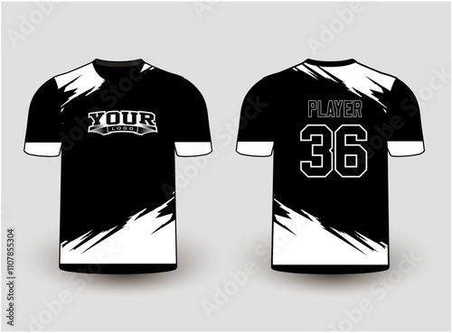 Sports gear template mockup is a perfect fit for all sports. The designs that go on casual wear, shirts, fashion apparel, and all kinds of team uniform