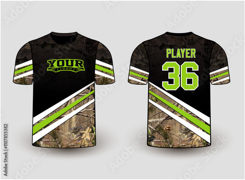 Sports gear template mockup is a perfect fit for all sports. The designs that go on casual wear, shirts, fashion apparel, and all kinds of team uniform
