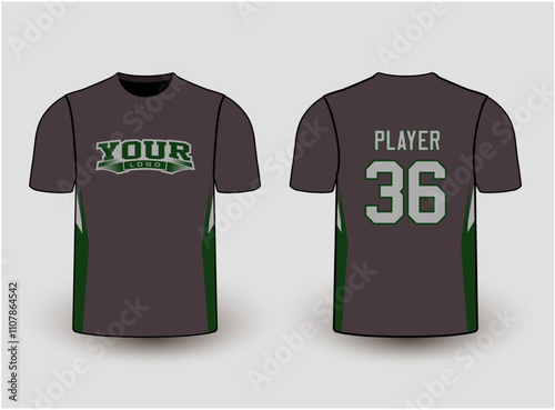 Sports gear template mockup is a perfect fit for all sports. The designs that go on casual wear, shirts, fashion apparel, and all kinds of team uniform