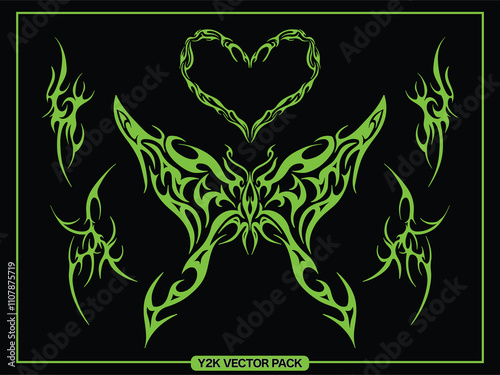 Y2K vector asset tribal  photo