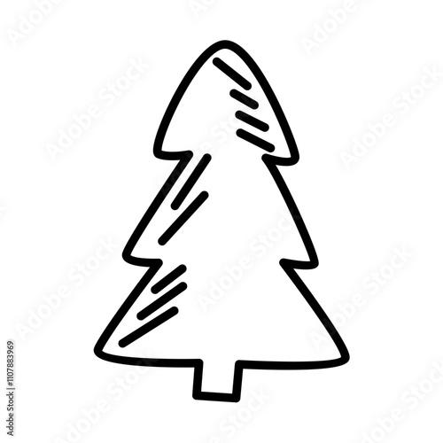 Design Icon Symbol Pohon Natal