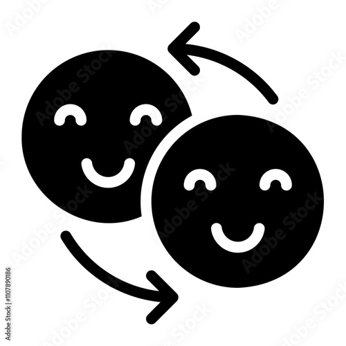 mood changes glyph icon