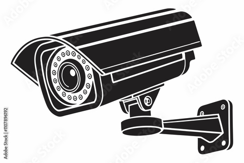 Cc tv Camera icon vector design with different angle, Security camera icon, Cc tv symbol, CC TV Camera vector icon. Warning CCTV sign. Video surveillance. Transparent background