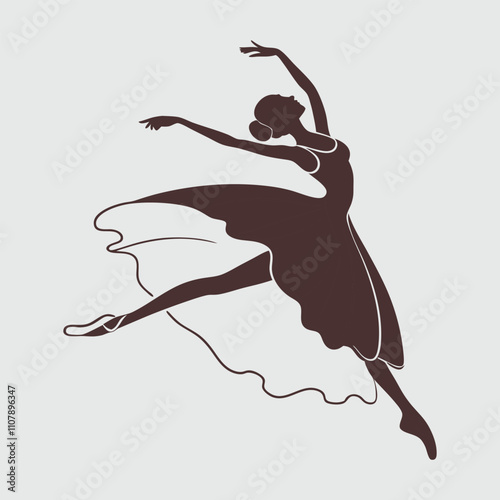 dancer silhouette vector art and illustration