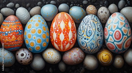 Colorful Easter Egg Art photo