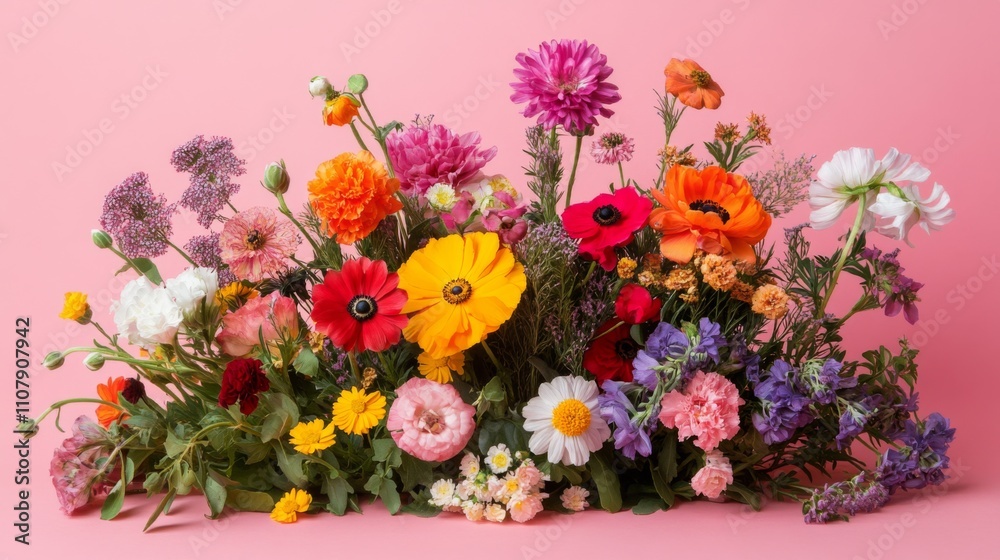 Fototapeta premium Vibrant Floral Arrangement