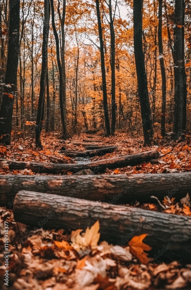 Fototapeta premium Autumn Forest Path