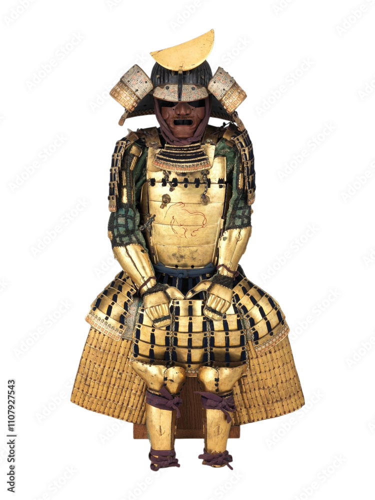 Fototapeta premium Yukinoshita Sadaiye 17th Century Japanese Samurai Armor 