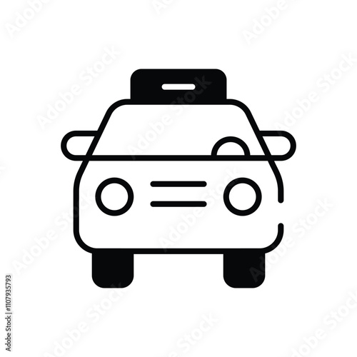 Taxi vector icon