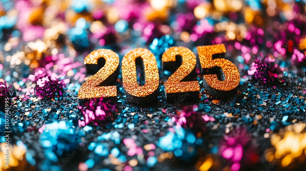Sparkling 2025 on a Glittering Surface
Sparkling 2025 on a Glittering Surface