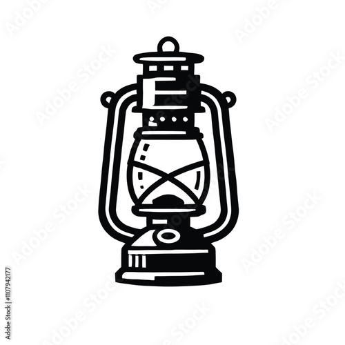 Camping Lantern Silhouette
