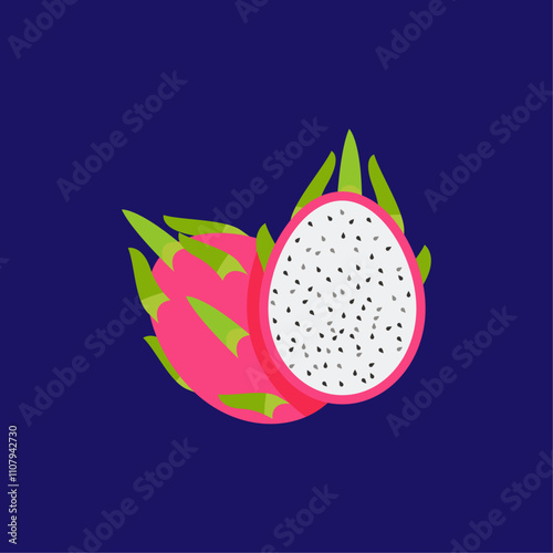 Dragon fruit vector design element