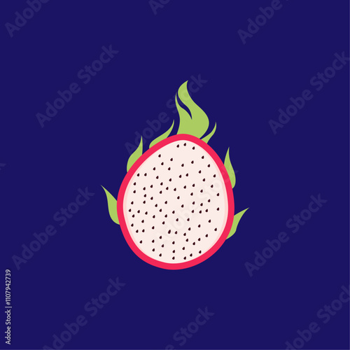 Dragon fruit vector design element
