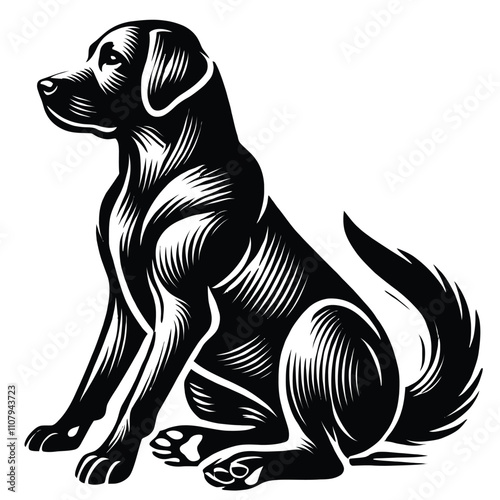 Wallpaper Mural Labrador Retriever Silhouette Torontodigital.ca