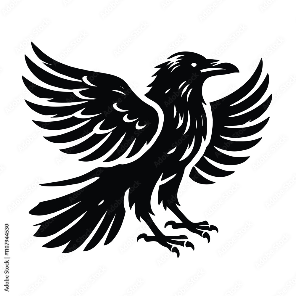 Obraz premium Raven Silhouette