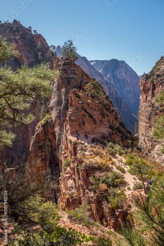 Obraz na płótnie Angel's Landing in Zion National Park, Utah w salonie
