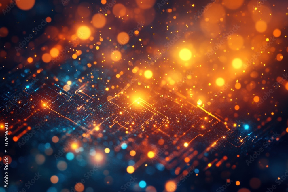 Obraz premium Vibrant Abstract Technology Background