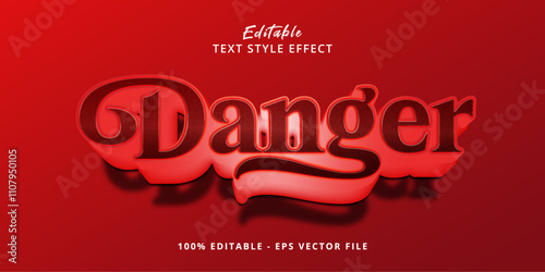 Danger editable text effect
