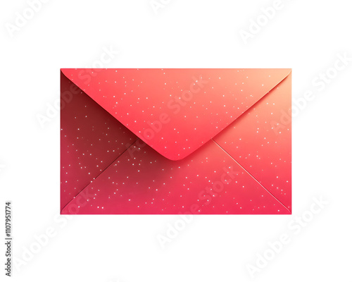 A vibrant red envelope with a textured finish, skillfully designed to convey elegance and style, perfect for invitations or special messages.