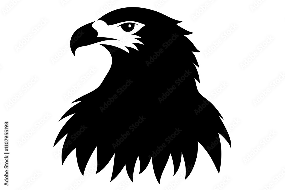Obraz premium eagle silhouette isolated on white