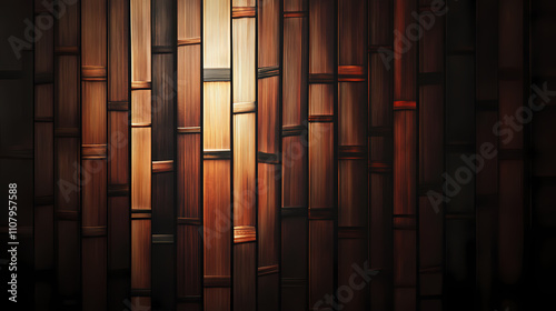 Wallpaper Mural realistic bamboo pattern Torontodigital.ca