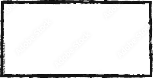 Grunge black border frames a white backdrop for text or images, ideal for posters, flyers, banners, cards, invitations, and more. Vintage inspired design adds creativity and style to projects