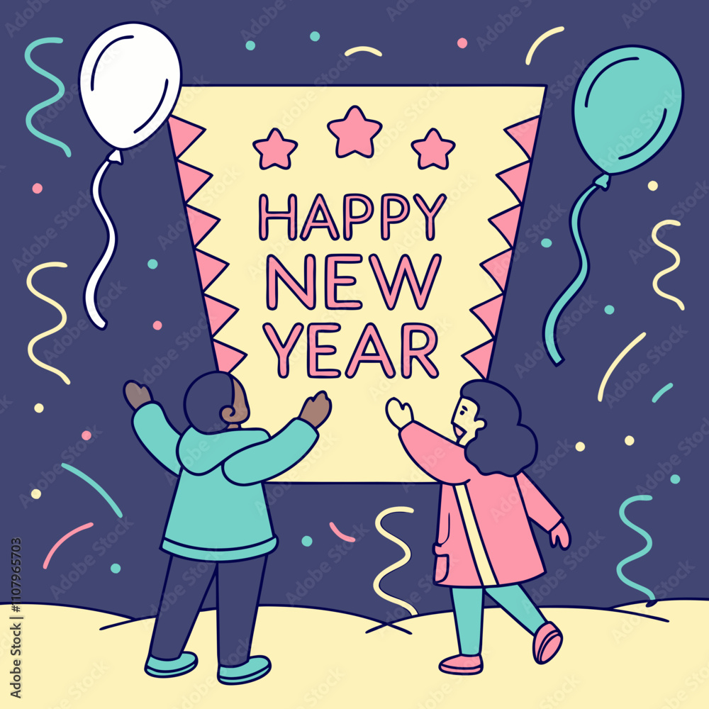 Obraz premium HAPPY NEW YEAR