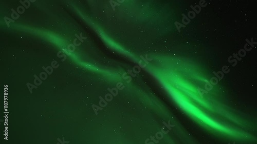Aurora, green dancing northern lights in Norway