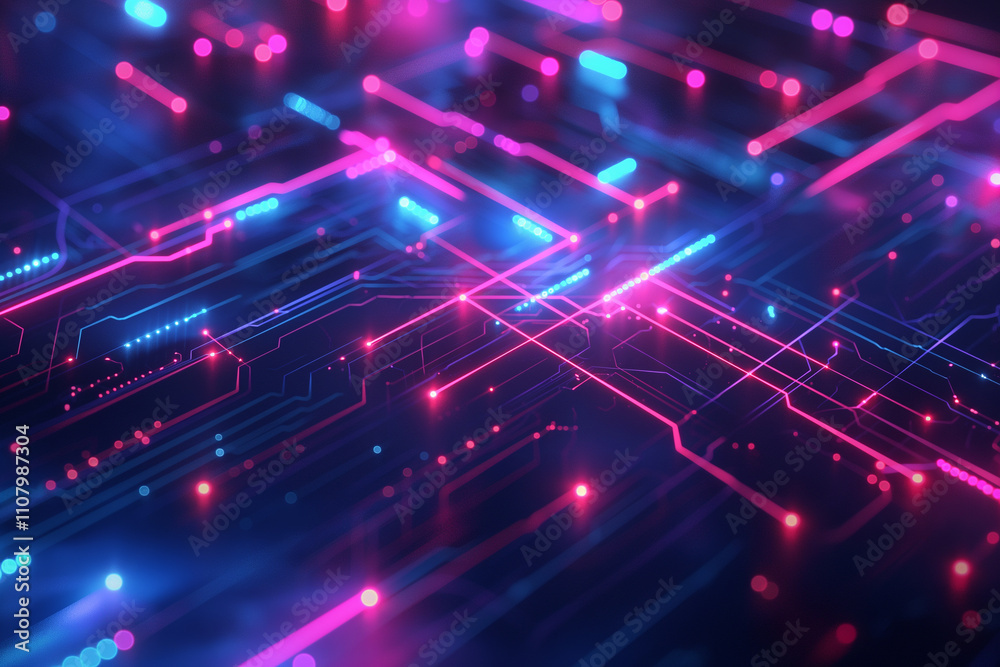 Abstract technological network with glowing nodes and lines. Modern and complex background. Concept of future digital technology, glow of energy. Glow of energy. Technology and engineering background Abstract technological network with glowing nodes and lines. Modern and complex background. Concept of future digital technology, glow of energy. Glow of energy. Technology and engineering background