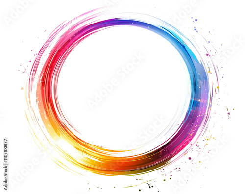 White background colorful circular logo with a transparent isolated on white & transparent a background.