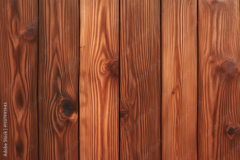 Fototapeta premium Rich brown wood plank texture background