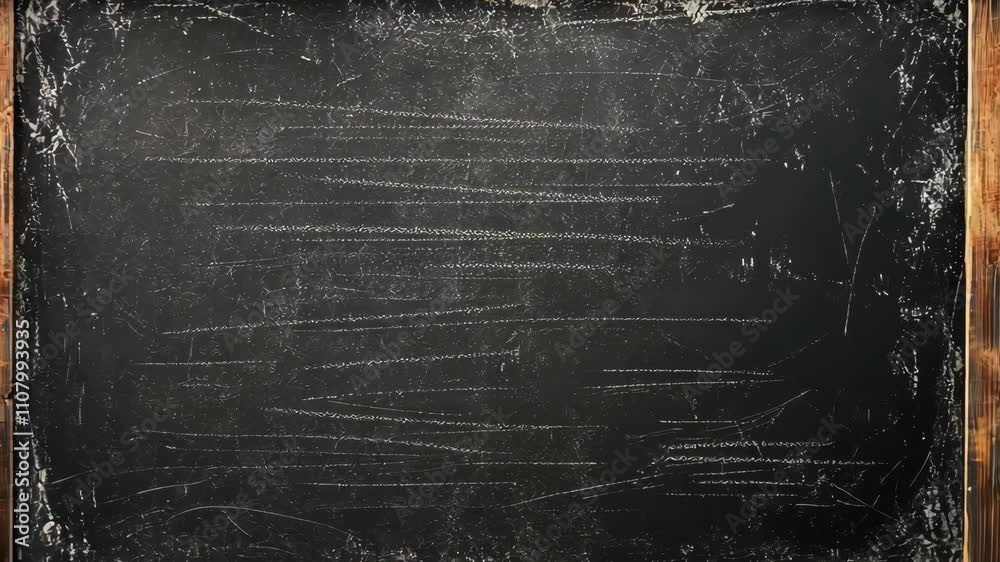 Black chalkboard with a weathered surface ready for writing lessons or notes in an educational setting