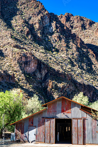 A barn in the mountains in Arizona