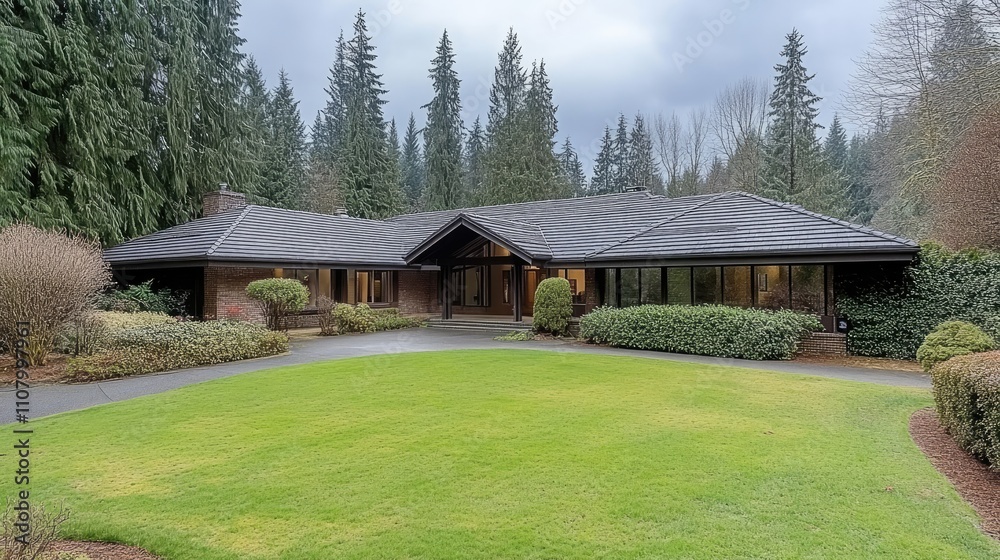 This beautiful house features a large lawn and lovely garden, providing an inviting space for relaxation and outdoor activities This beautiful house features a large lawn and lovely garden, providing an inviting space for relaxation and outdoor activities
