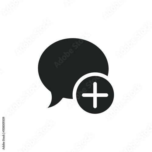 Add chat icon web design in vector