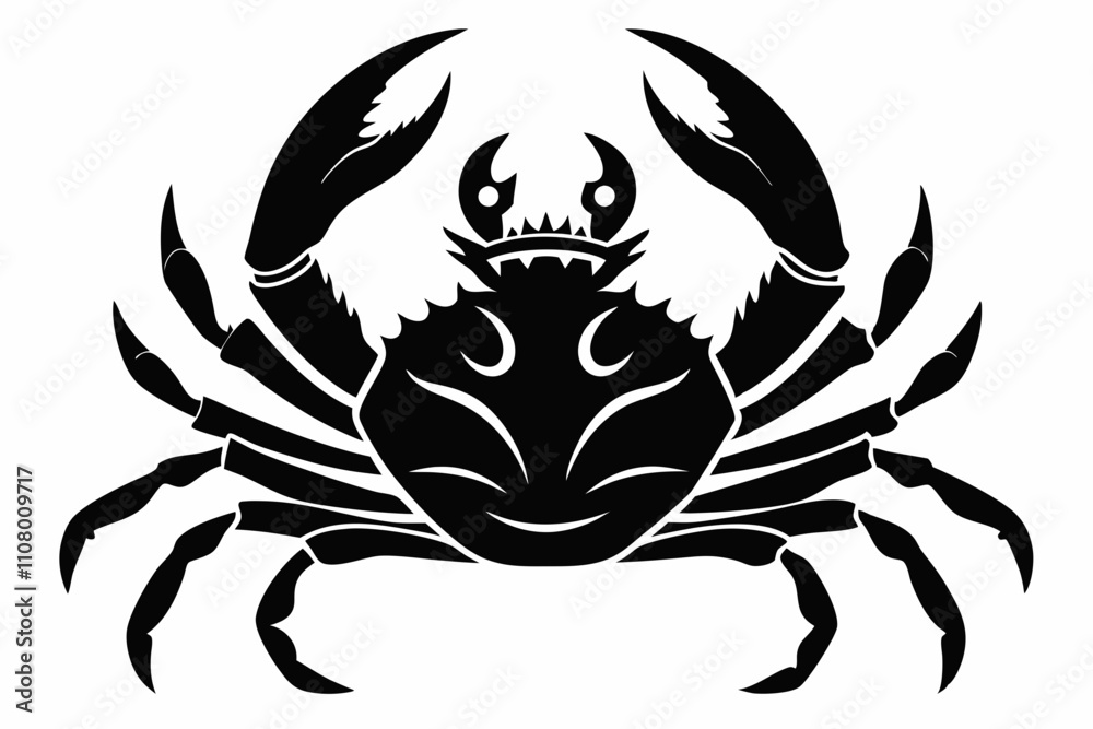 Fototapeta premium king crab line art silhouette vector illustration