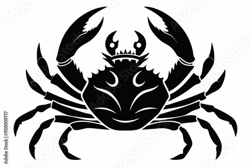 Wallpaper Mural king crab line art silhouette vector illustration Torontodigital.ca