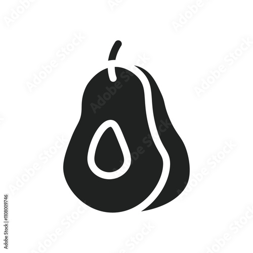 avocado icon web design in vector