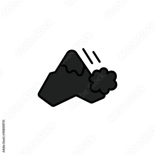 avalanche icon web design in vector