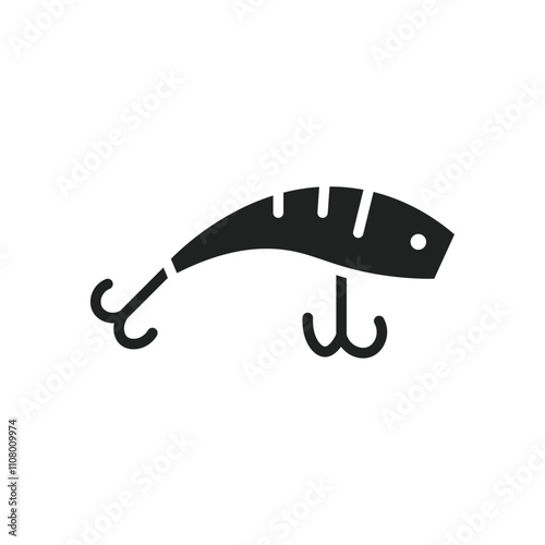 Bait Fishing Minnow icon web design in vector