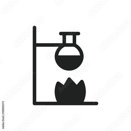 burner boiling chemical icon web design in vector