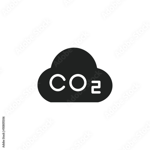 co2 gas carbon dioxide icon web design in vector