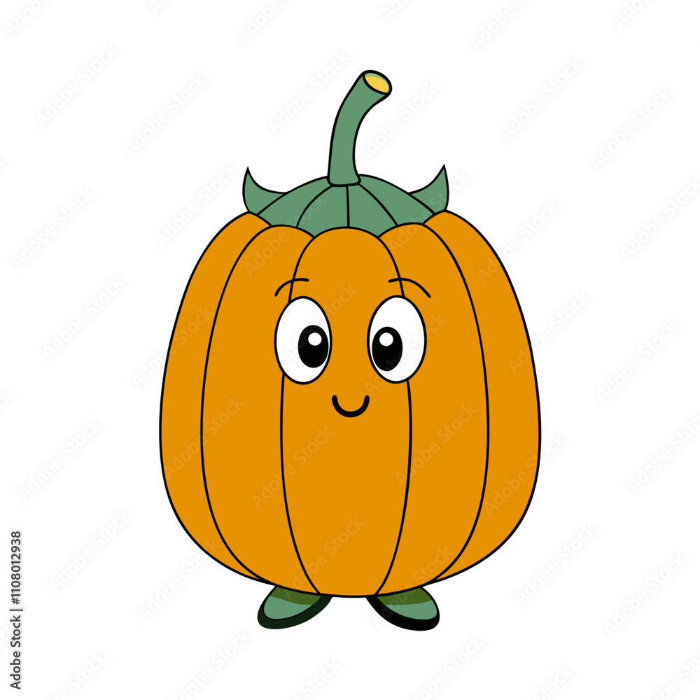 Obraz premium halloween pumpkin isolated on white background