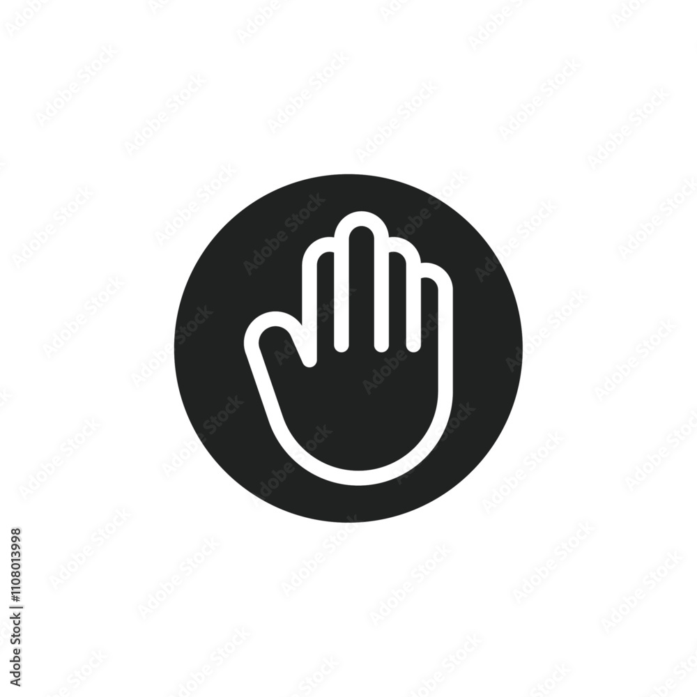 Obraz premium Hand icon web design in vector