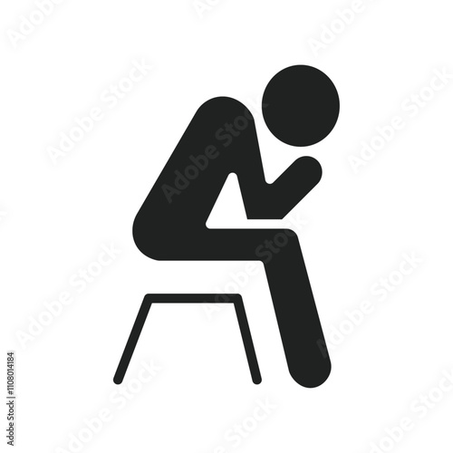 helpless human icon web design in vector