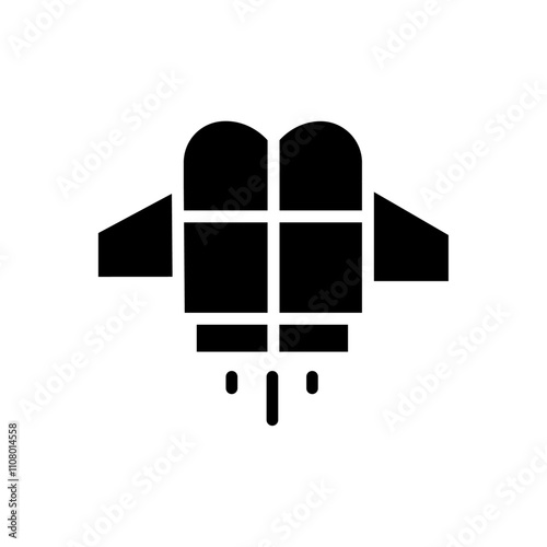 Jet pack icon web design in vector