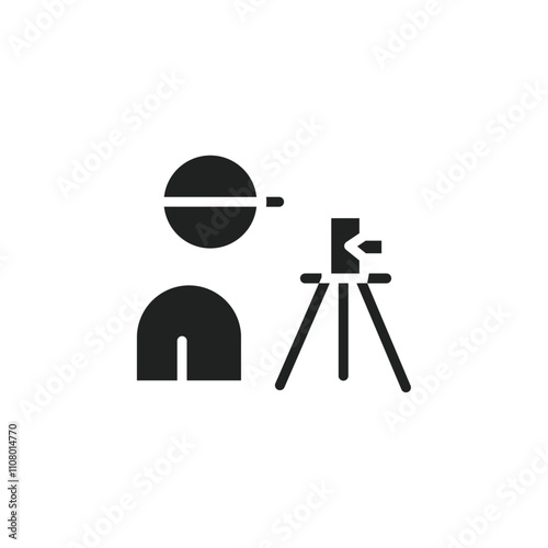 land surveyor icon web design in vector