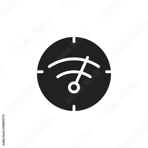 Network speed test icon web design in vector
